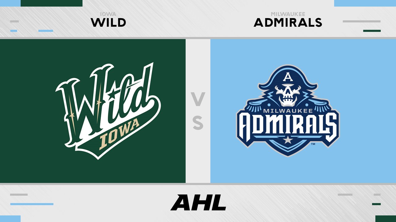 Iowa Wild vs Milwaukee Admirals poster