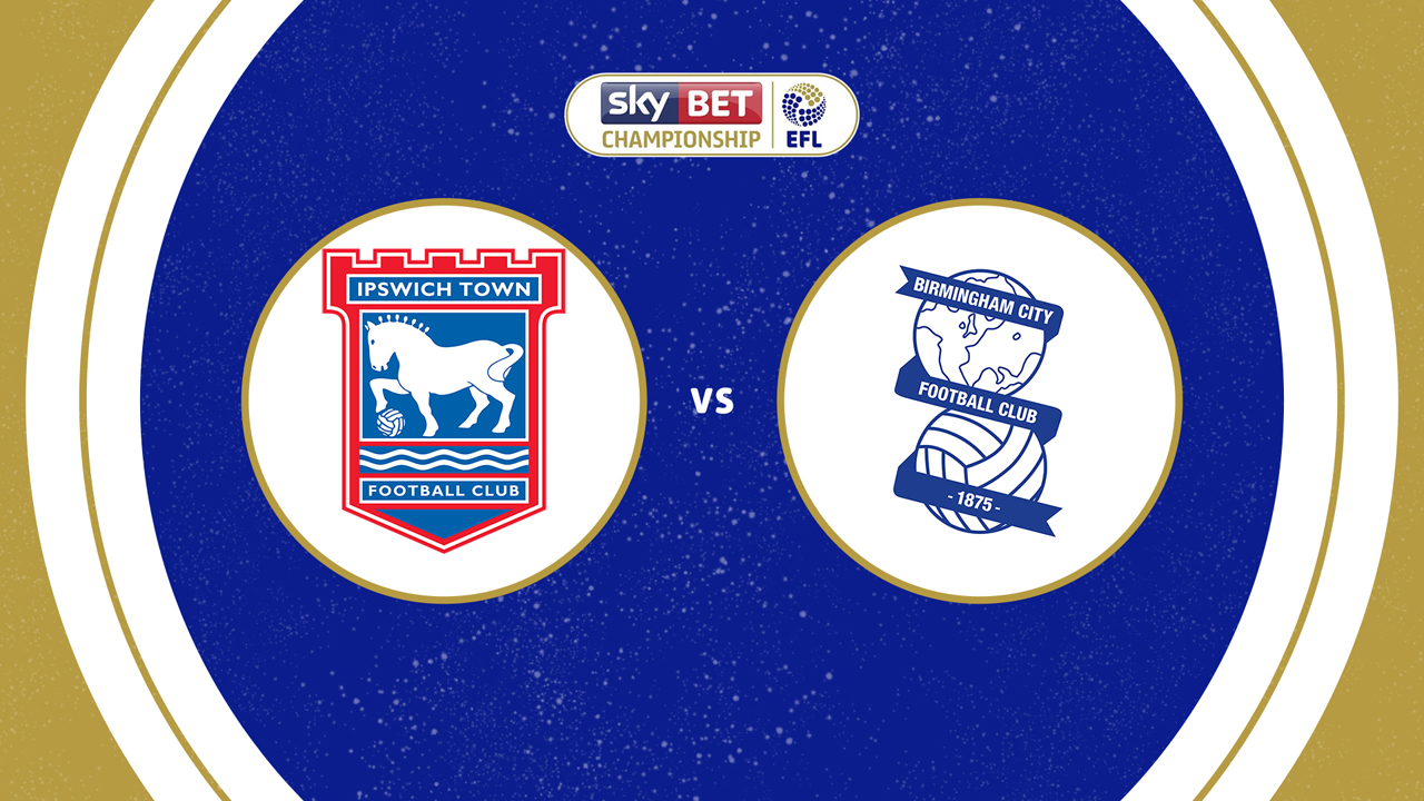 Ipswich Town vs Birmingham City poster