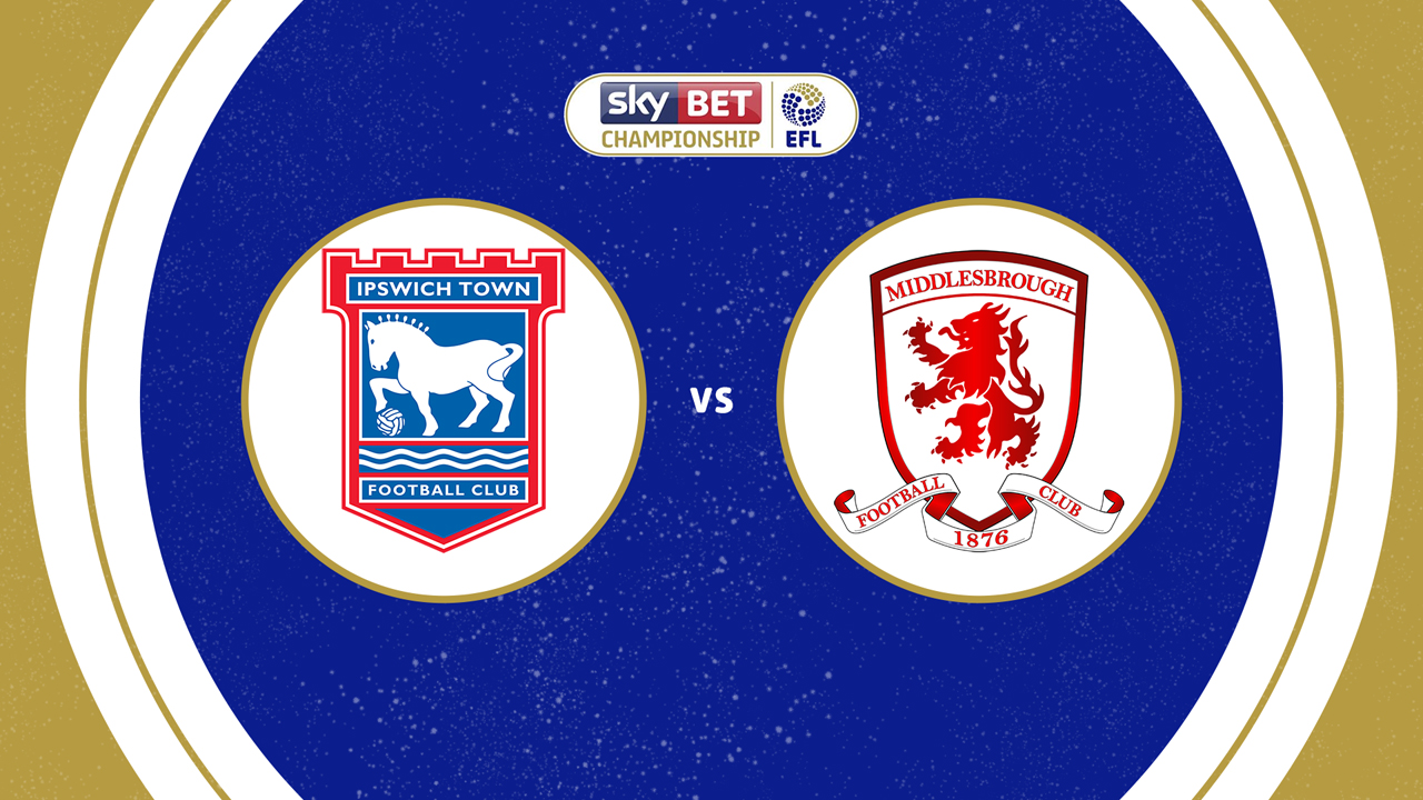 Ipswich Town vs Middlesbrough poster