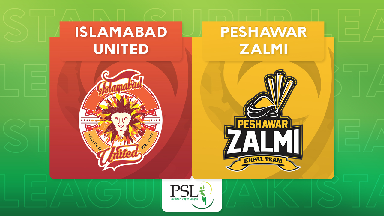 Islamabad United vs Peshawar Zalmi poster