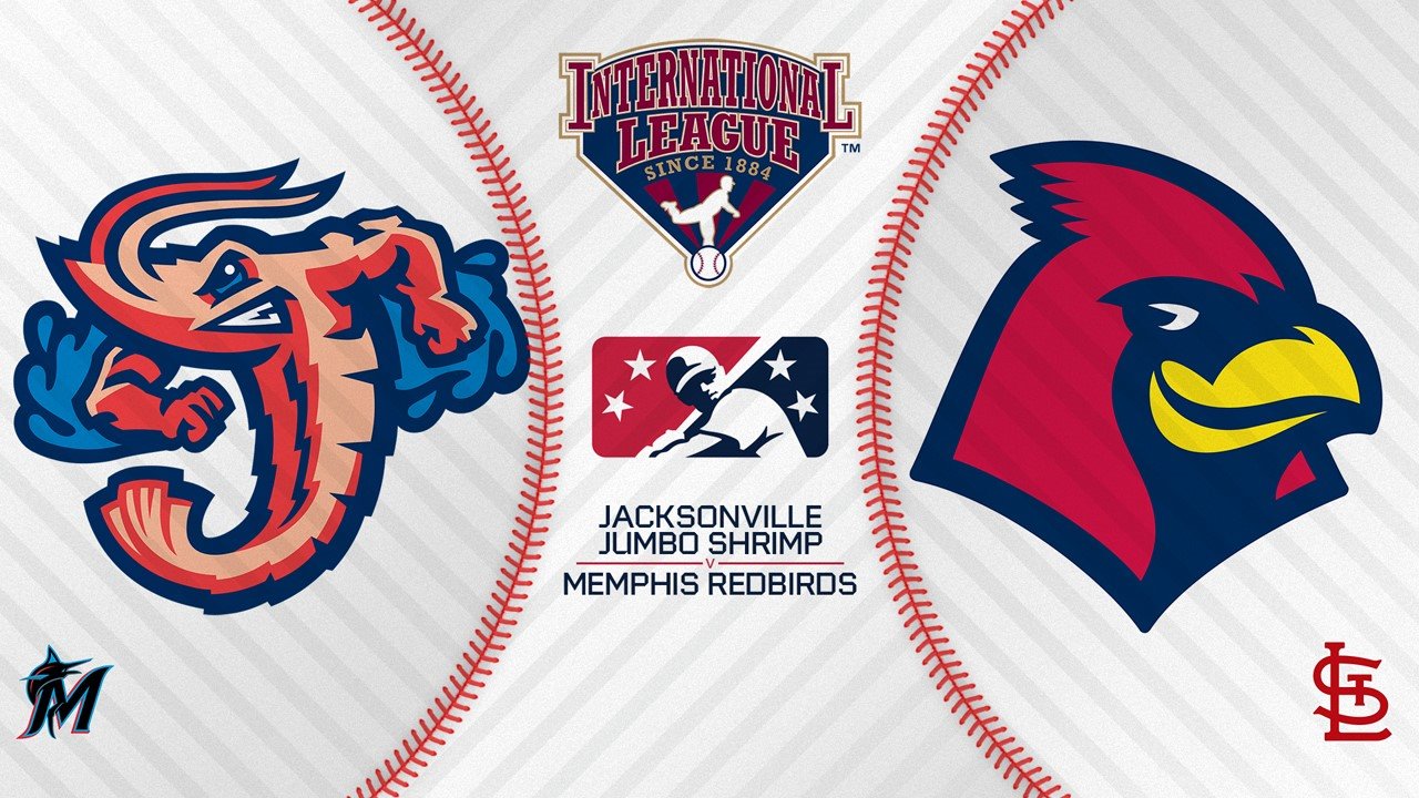 Jacksonville Jumbo Shrimp vs Memphis Redbirds poster