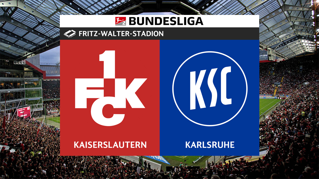 Kaiserslautern vs Karlsruhe poster