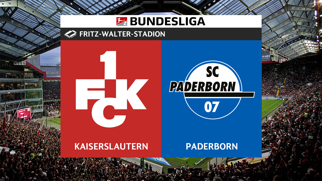 Kaiserslautern vs Paderborn poster