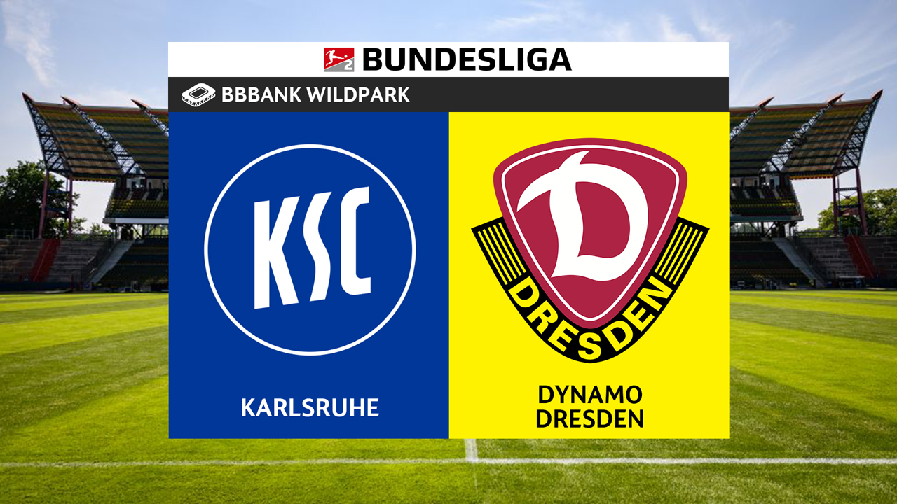 Karlsruhe vs Dynamo Dresden poster