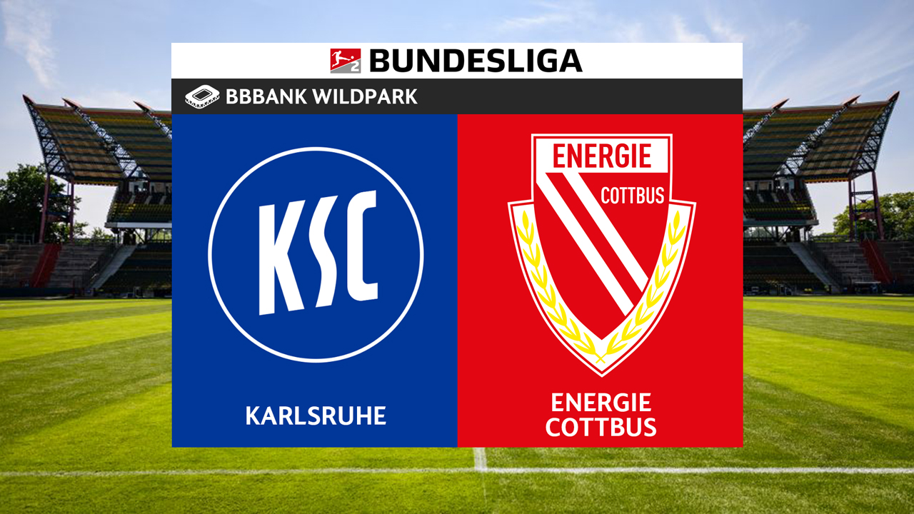 Karlsruhe vs Energie Cottbus poster