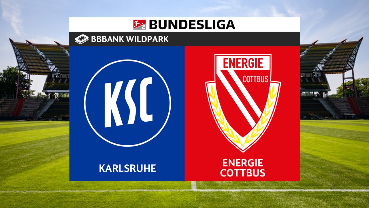 Karlsruhe vs Energie Cottbus poster