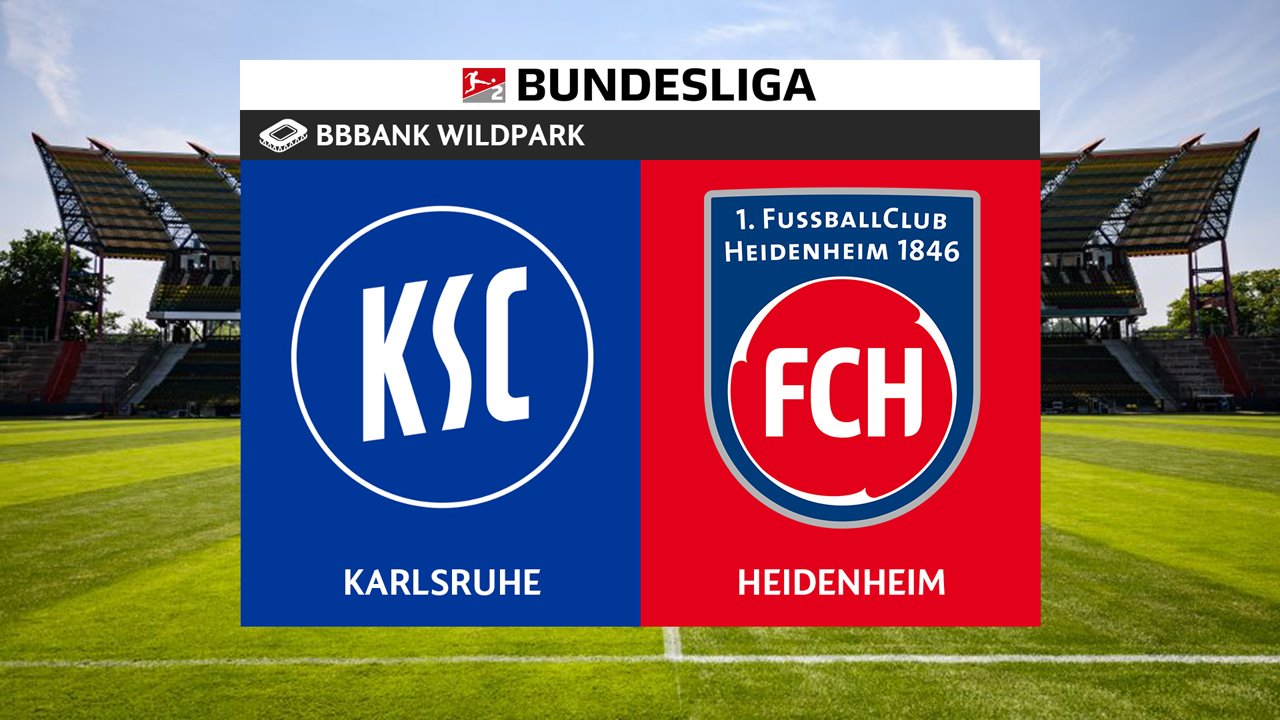 Karlsruhe vs Heidenheim poster