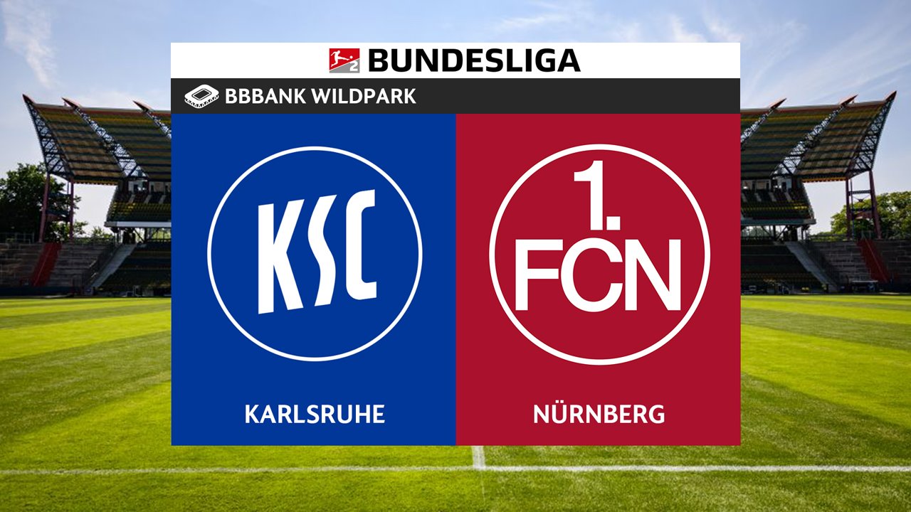 Karlsruhe vs Nürnberg poster