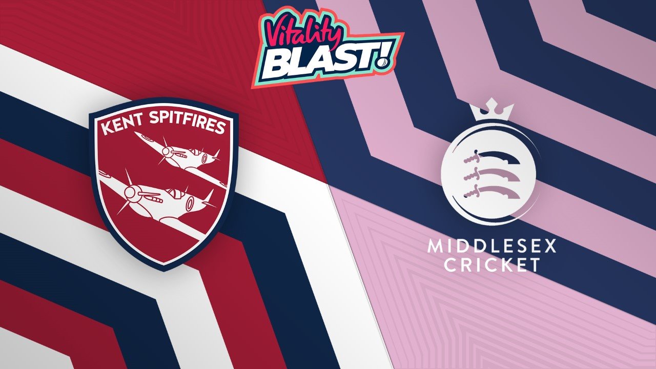 Kent Spitfires vs Middlesex t20 poster