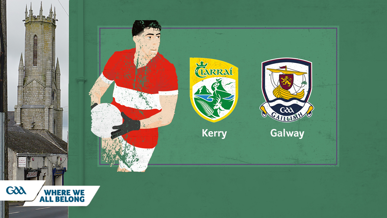 Kerry GAA Football vs Galway GAA Football poster