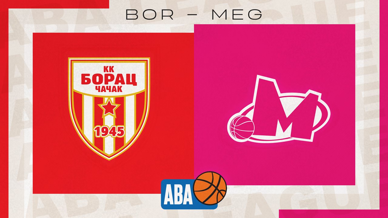 KK Borac Čačak vs KK Mega Basket poster