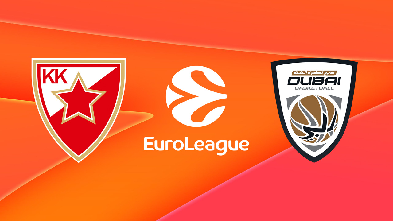 KK Crvena zvezda vs Dubai Basketball poster