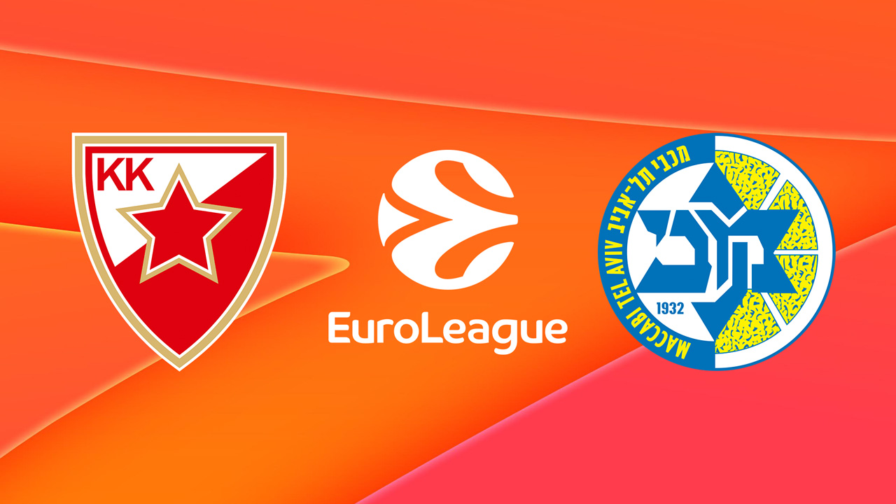 KK Crvena zvezda vs Maccabi Tel Aviv BC poster