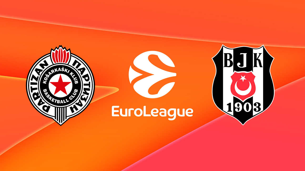 KK Partizan vs Besiktas Basketbol poster