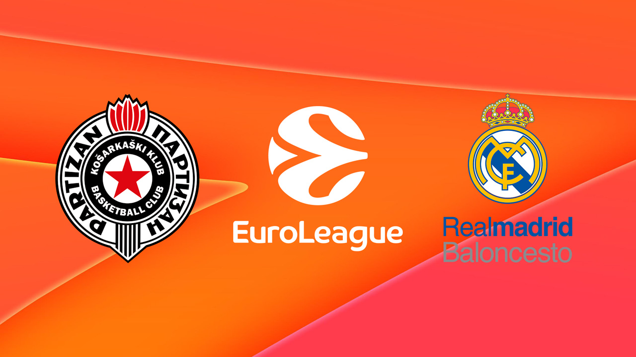 KK Partizan vs Real Madrid Baloncesto poster