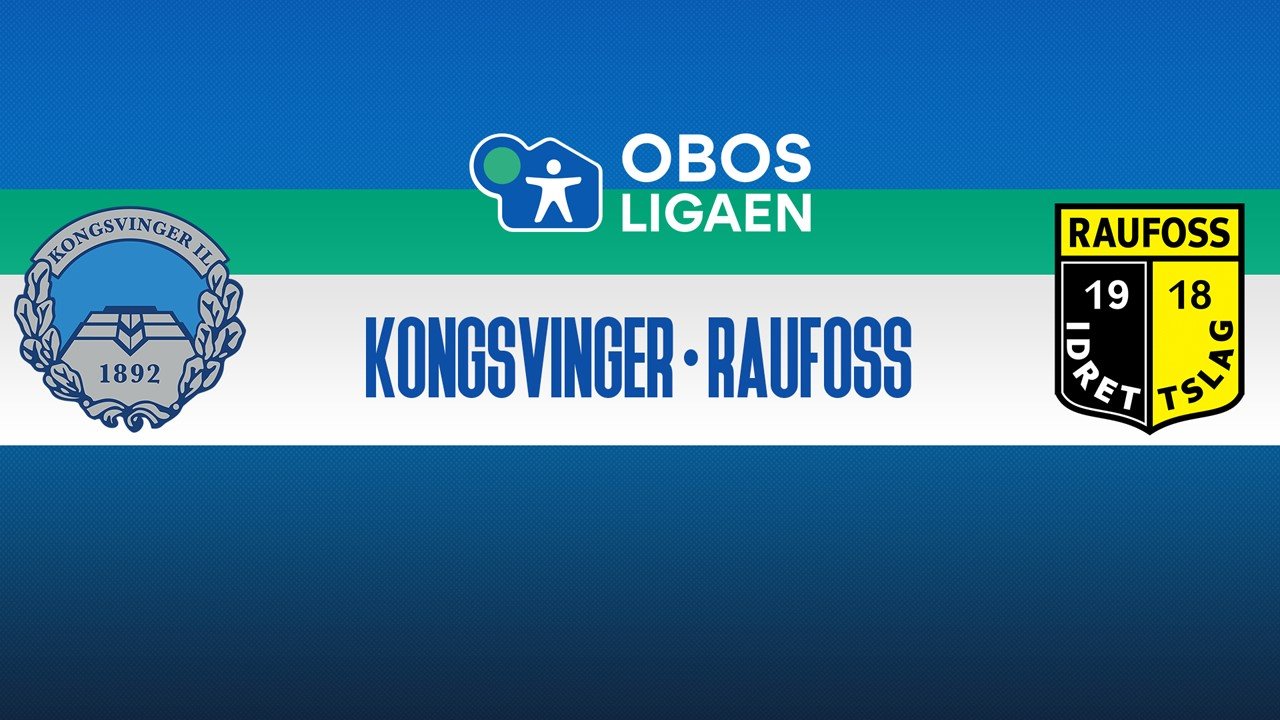 Kongsvinger vs Raufoss poster