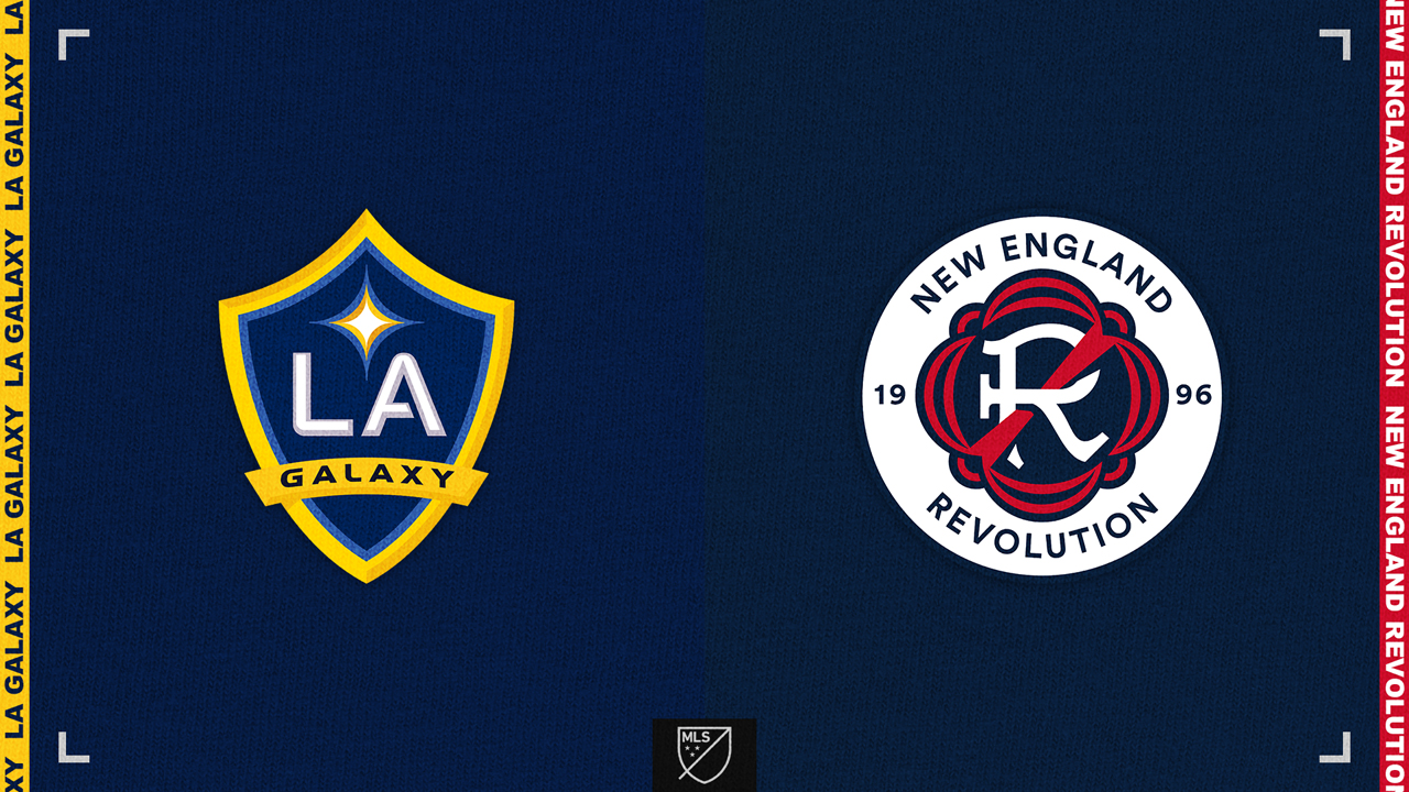 LA Galaxy vs New England Revolution poster