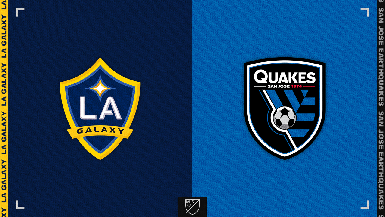 LA Galaxy vs San Jose Earthquakes poster