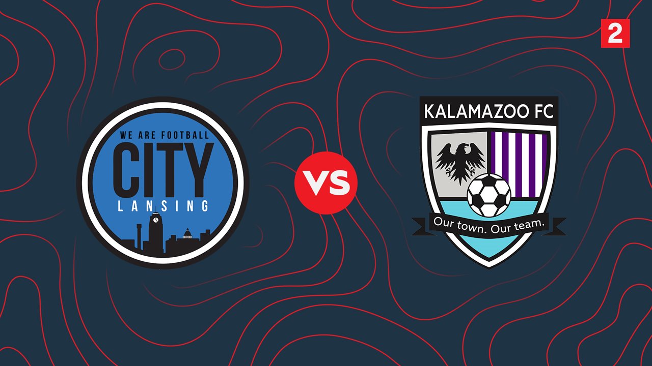 Lansing City Football vs Kalamazoo FC poster