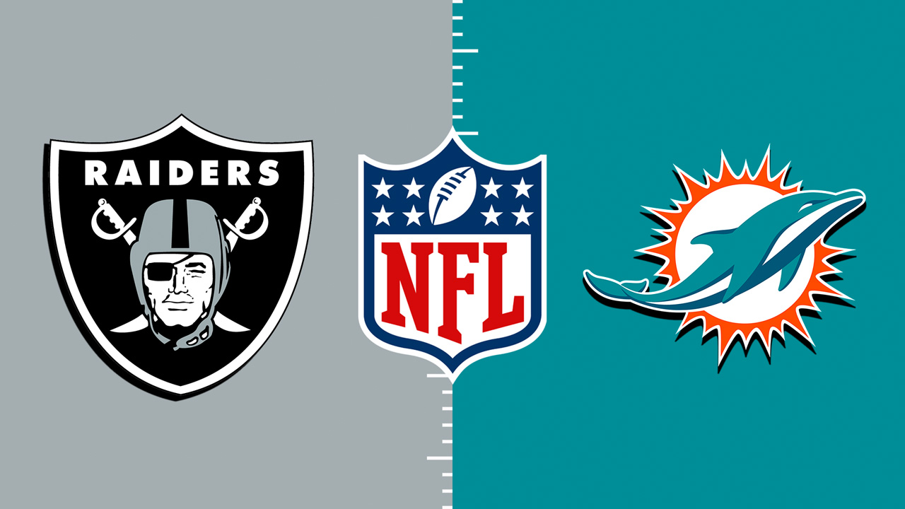 Las Vegas Raiders vs Miami Dolphins poster