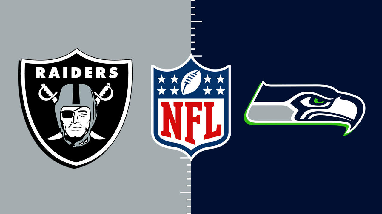 Las Vegas Raiders vs Seattle Seahawks poster