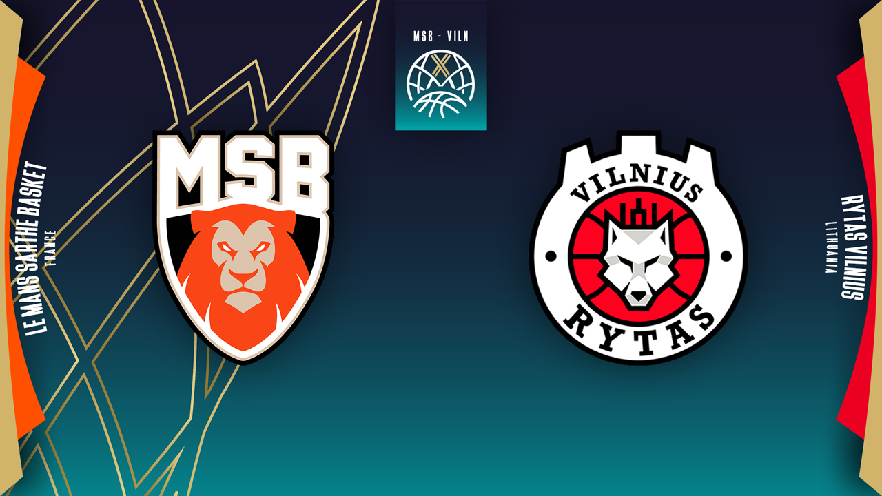 Le Mans Sarthe Basket vs BC Lietuvos rytas poster