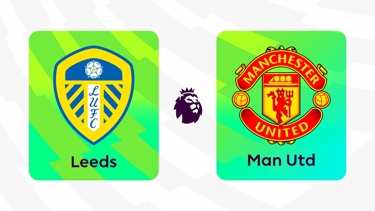 Leeds United vs Manchester United poster