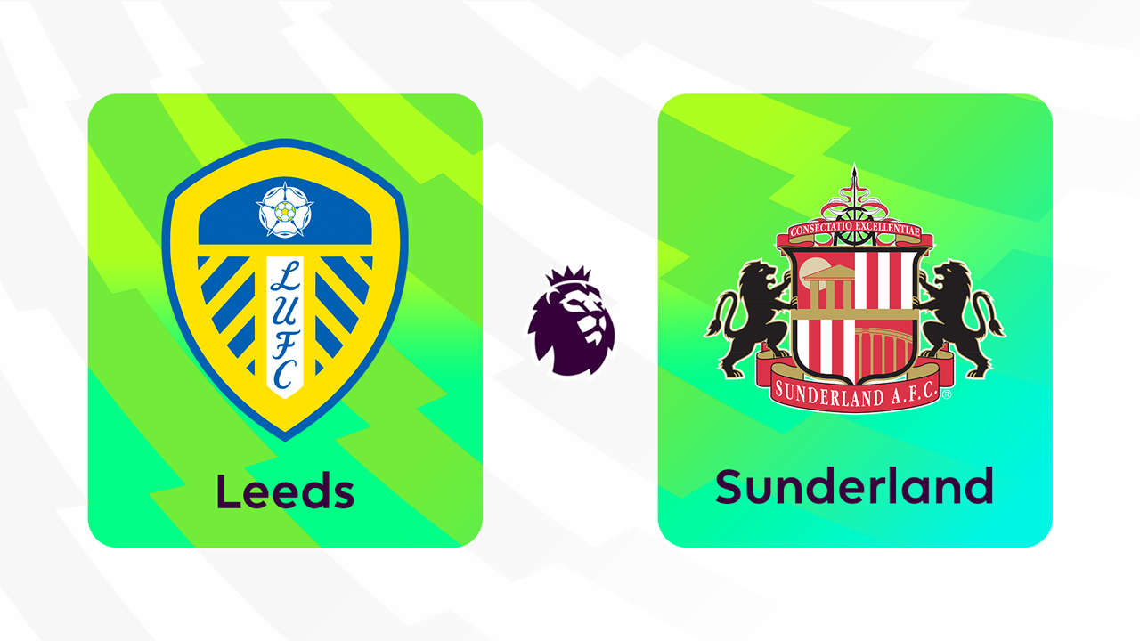 Leeds United vs Sunderland poster