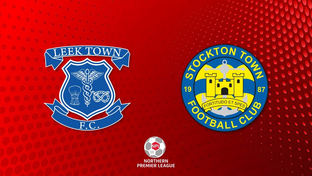 Leek Town vs Stockton Town poster