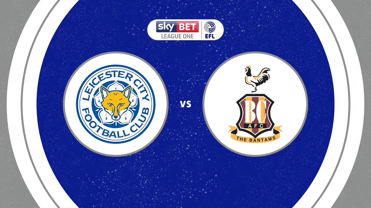 Leicester City vs Bradford City poster