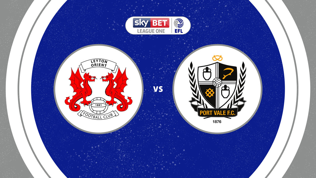 Leyton Orient vs Port Vale poster