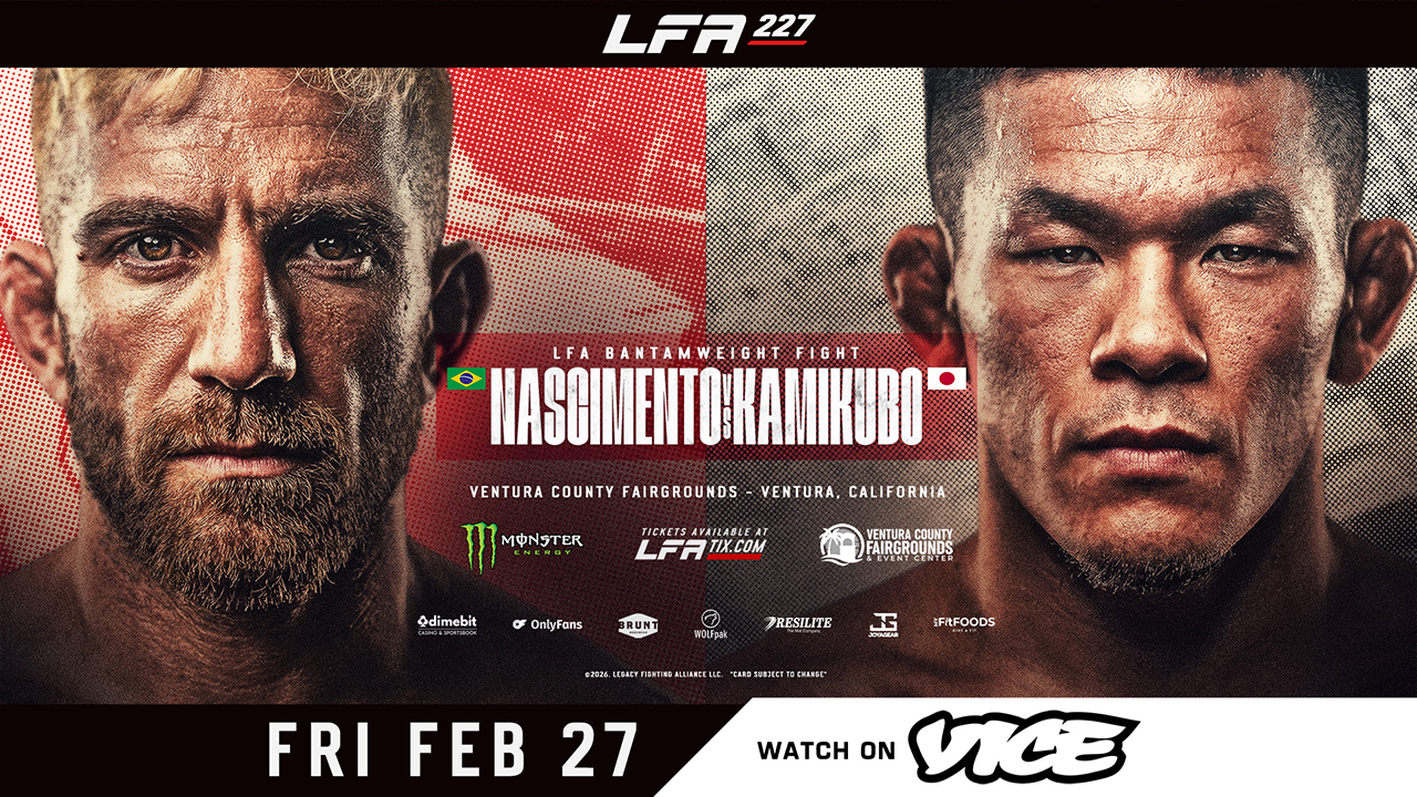 LFA 227 Nascimento vs Kamikubo poster