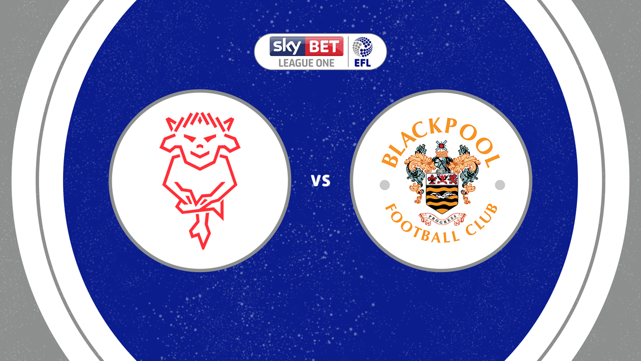 Lincoln City vs Blackpool poster