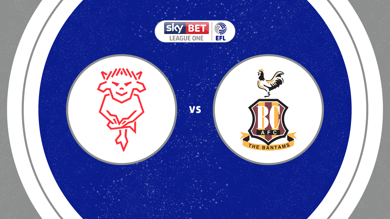 Lincoln City vs Bradford City poster