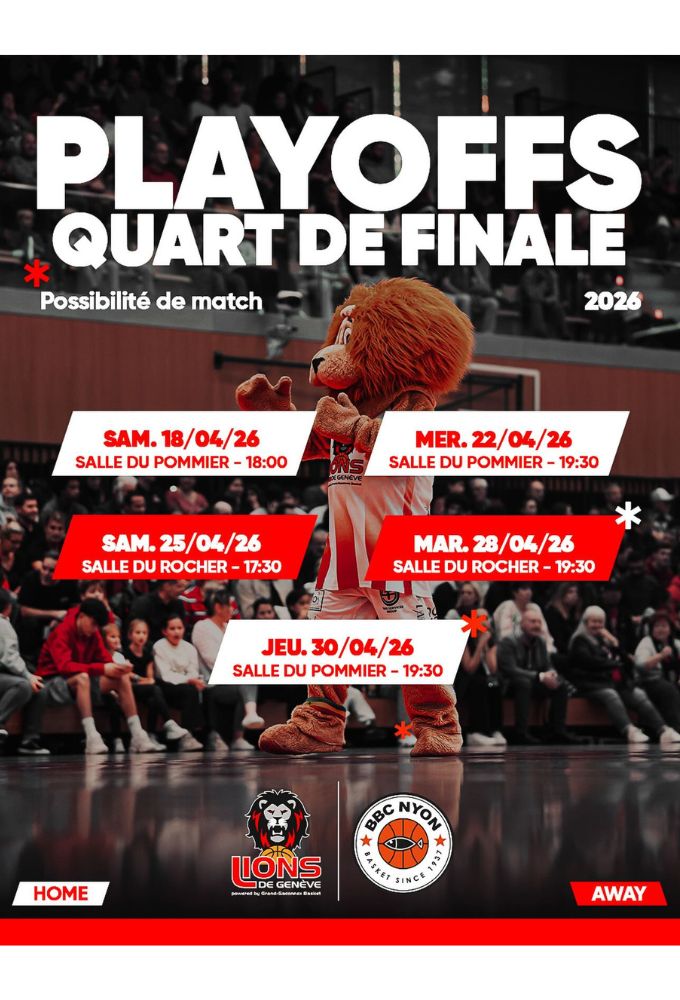 Lions de Genève vs BBC Nyon poster