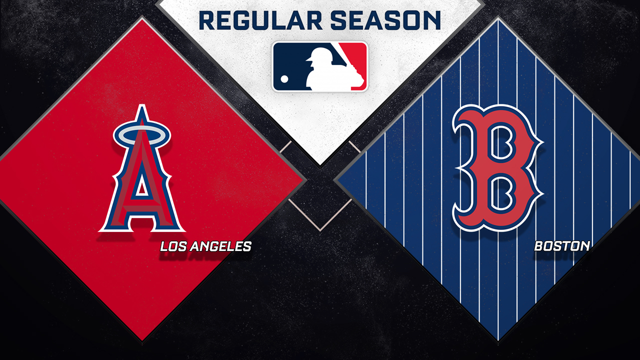 Los Angeles Angels vs Boston Red Sox poster