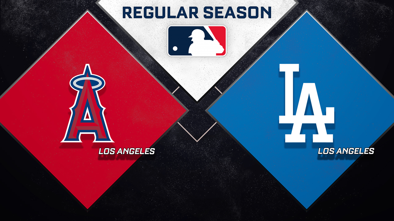 Los Angeles Angels vs Los Angeles Dodgers poster