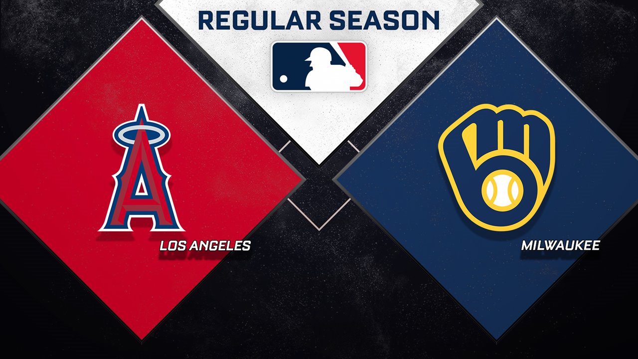 Los Angeles Angels vs Milwaukee Brewers poster