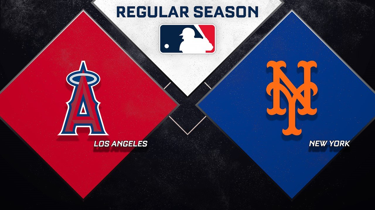 Los Angeles Angels vs New York Mets poster