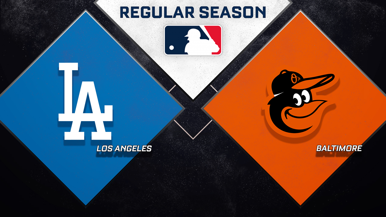 Los Angeles Dodgers vs Baltimore Orioles poster
