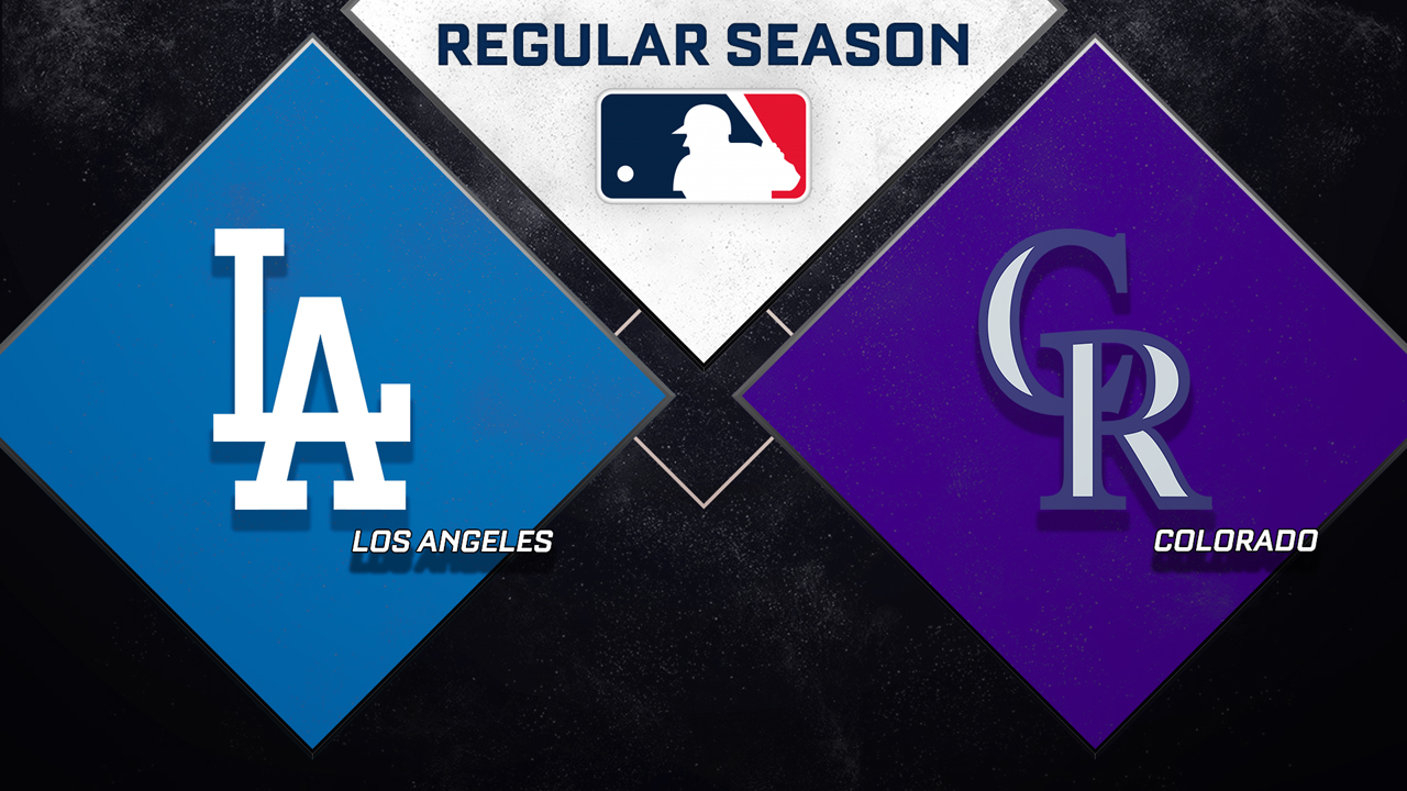 Los Angeles Dodgers vs Colorado Rockies poster