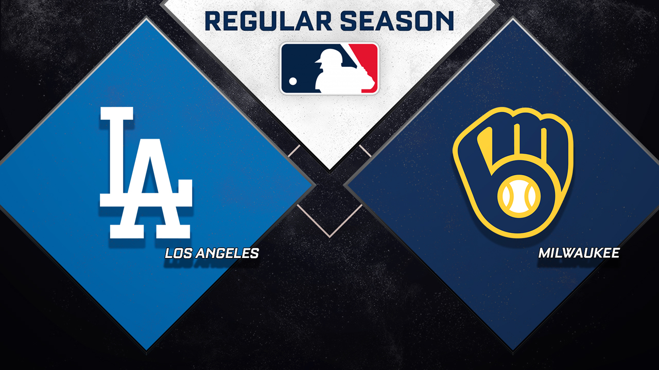 Los Angeles Dodgers vs Milwaukee Brewers poster
