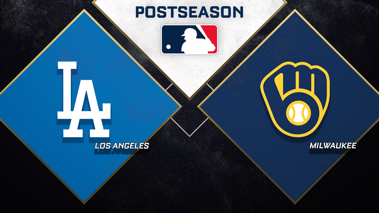 Los Angeles Dodgers vs Milwaukee Brewers poster