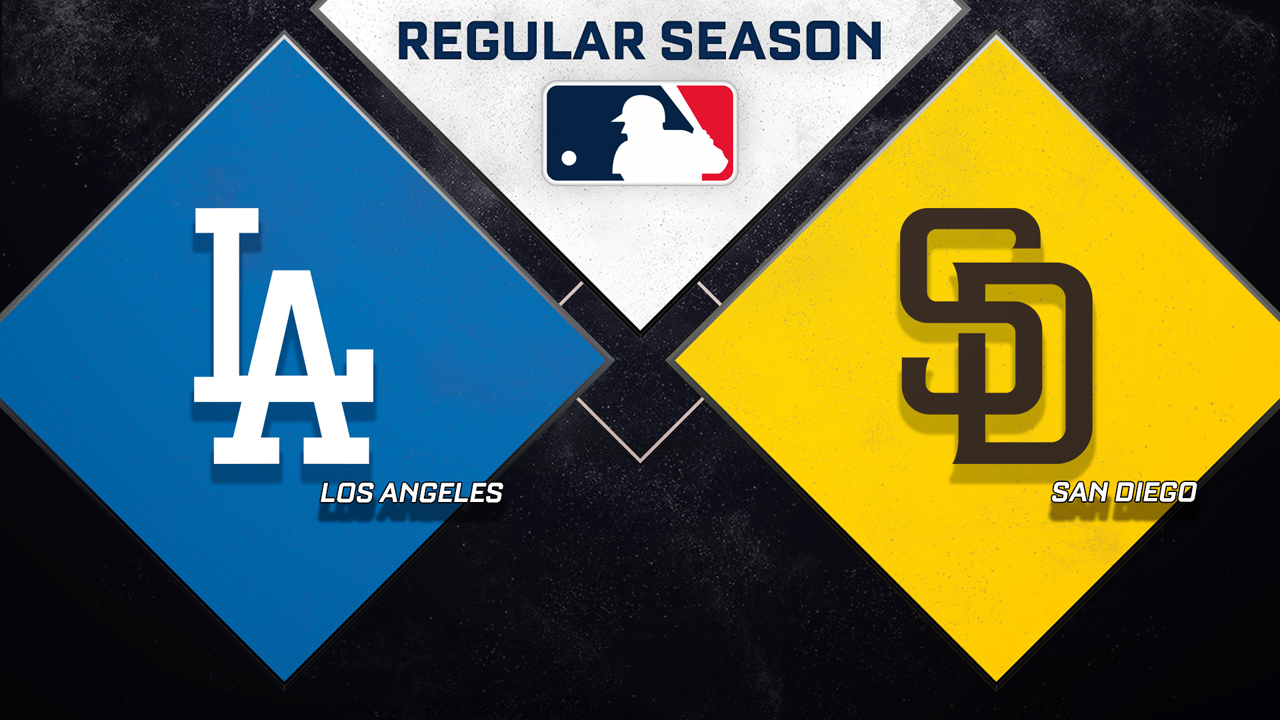 Los Angeles Dodgers vs San Diego Padres poster