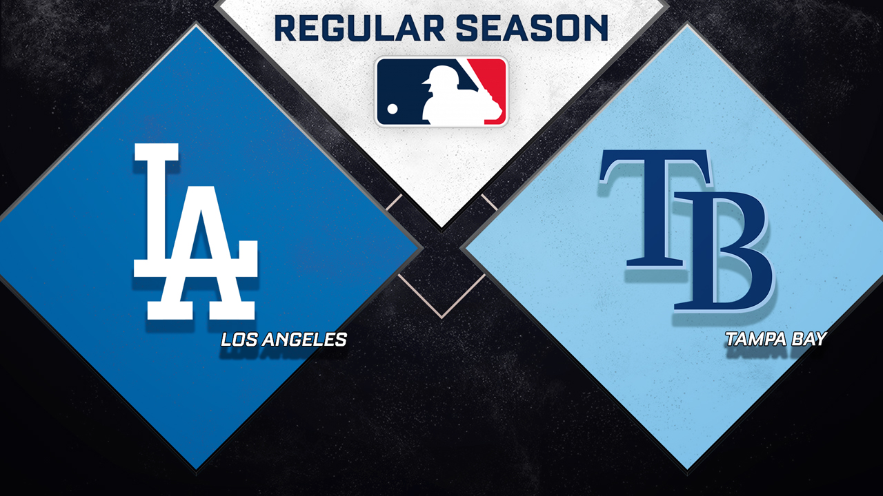 Los Angeles Dodgers vs Tampa Bay Rays poster