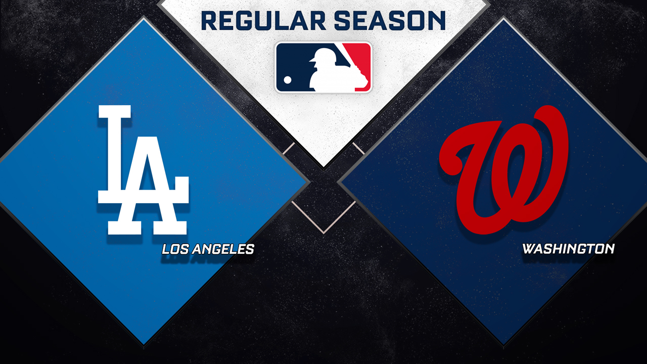 Los Angeles Dodgers vs Washington Nationals poster