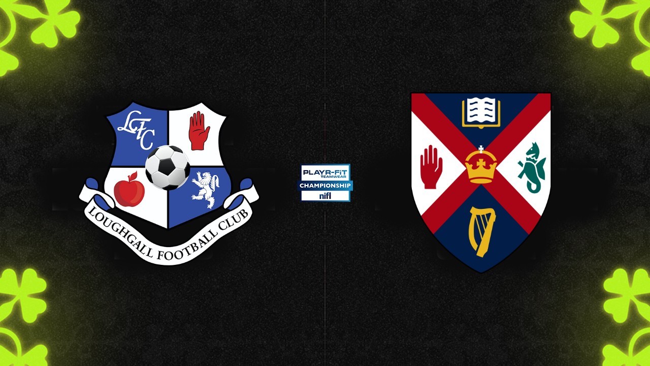 Loughgall vs Queens University poster