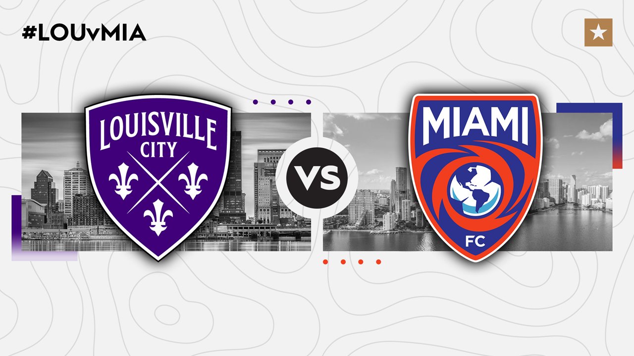 Louisville City vs Miami FC poster