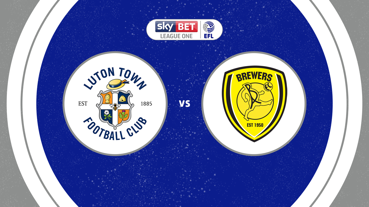 Luton Town vs Burton Albion poster