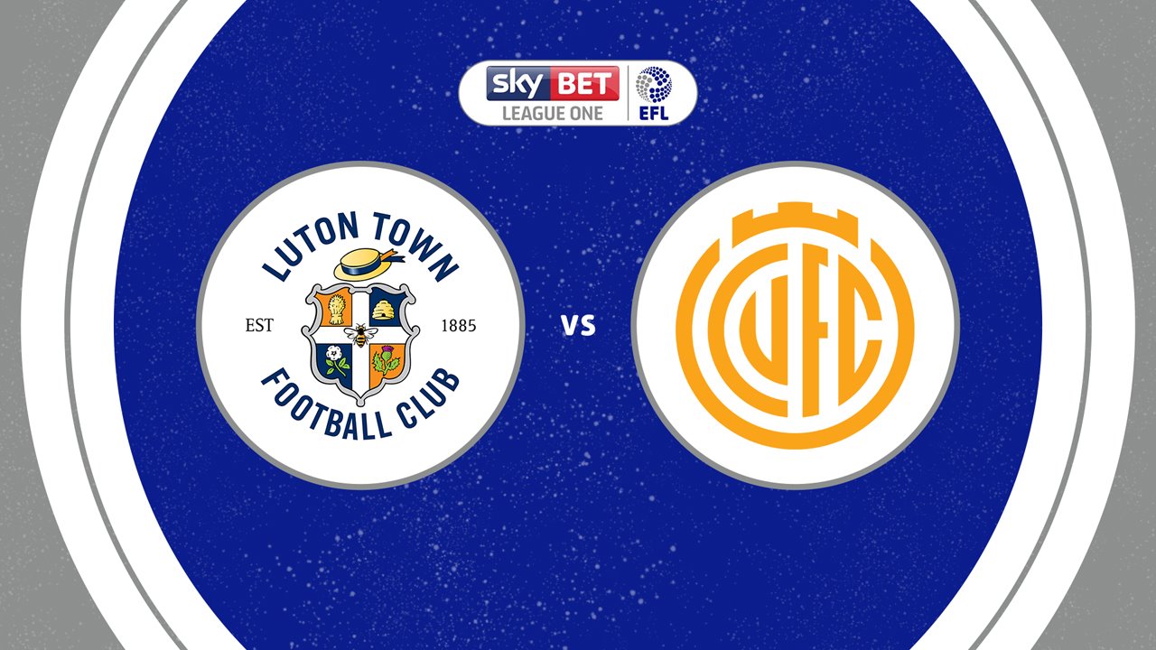 Luton Town vs Cambridge United poster